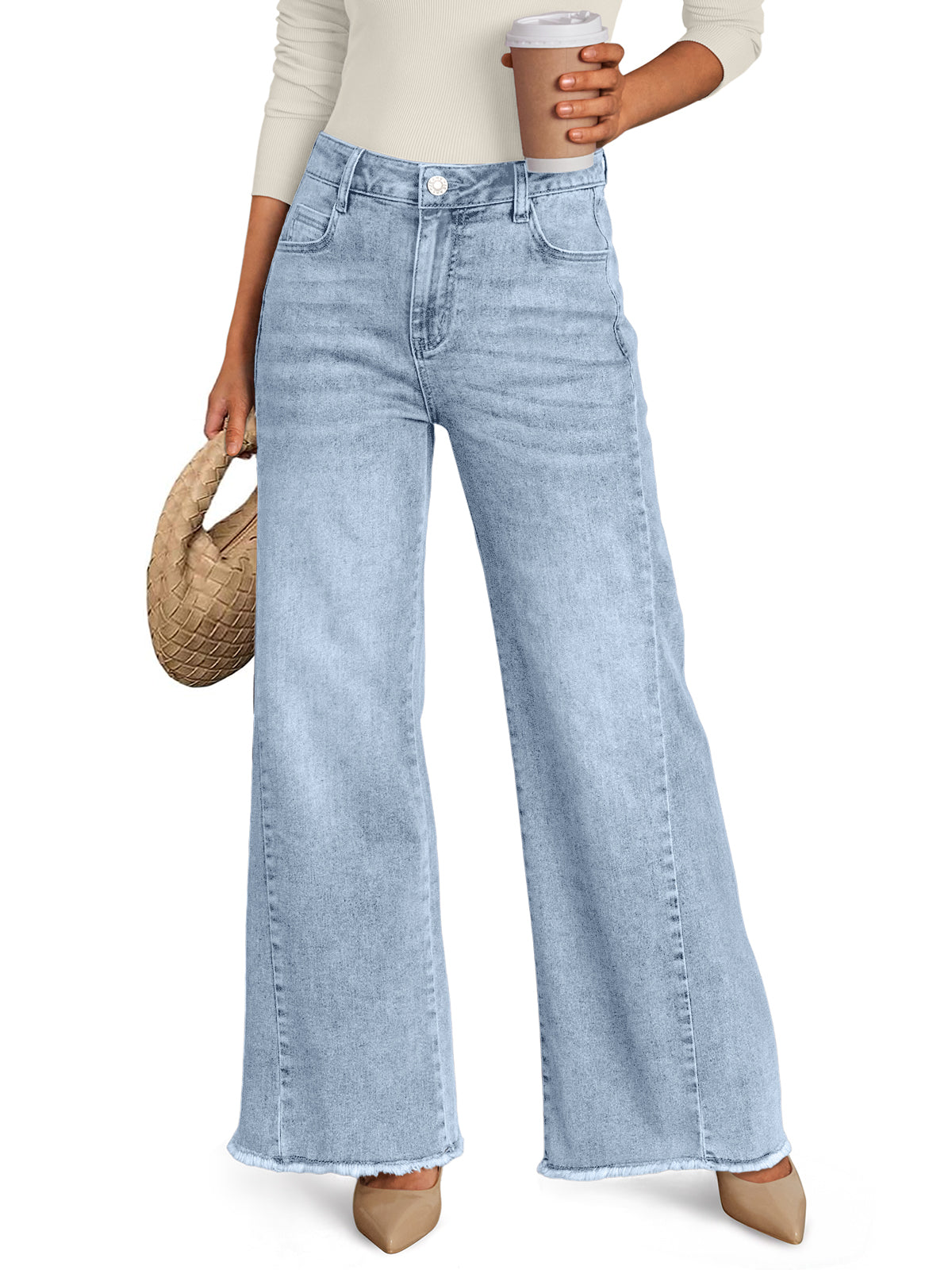 Light Blue wide leg jeans