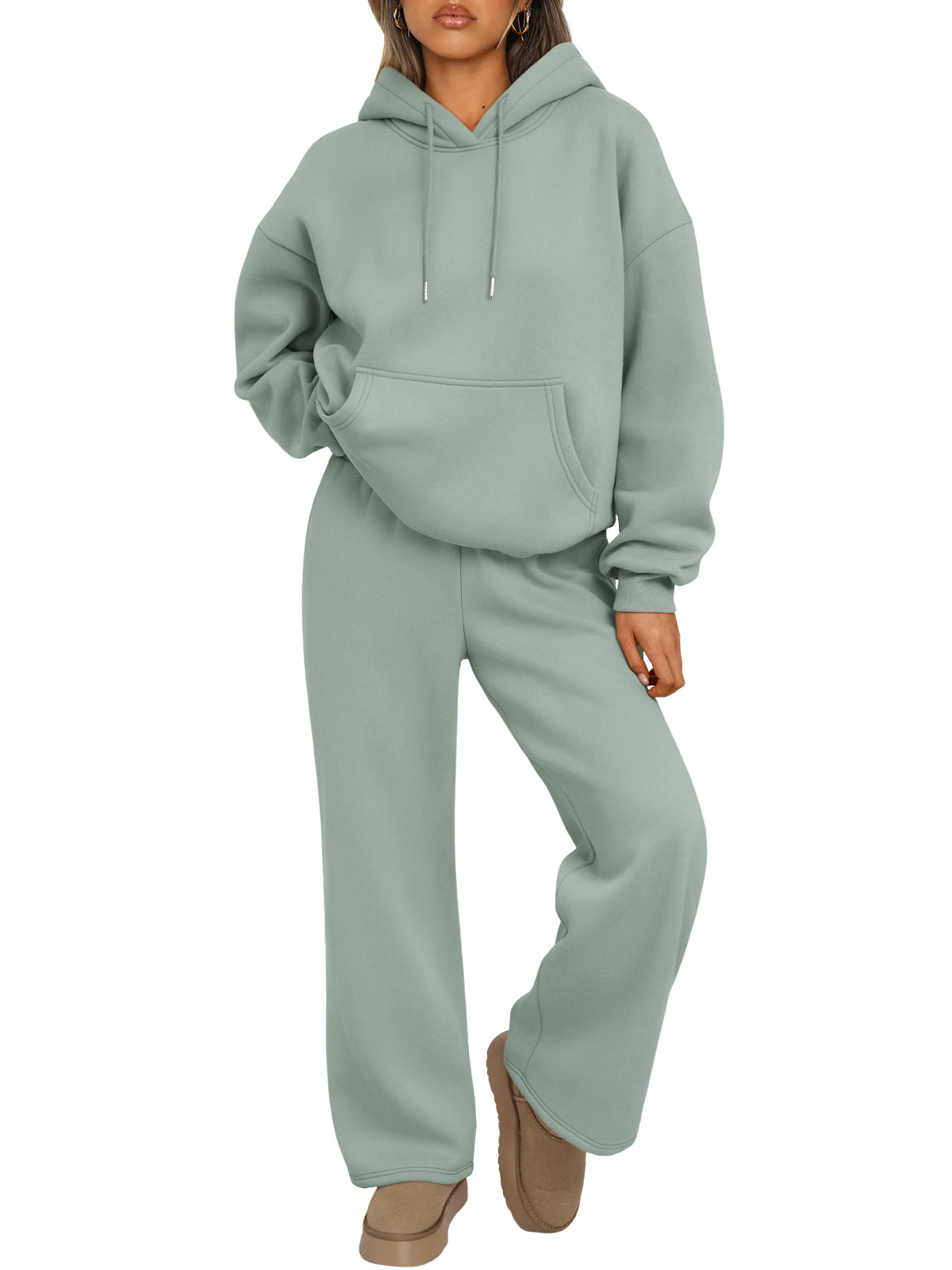 L Green matching lounge set