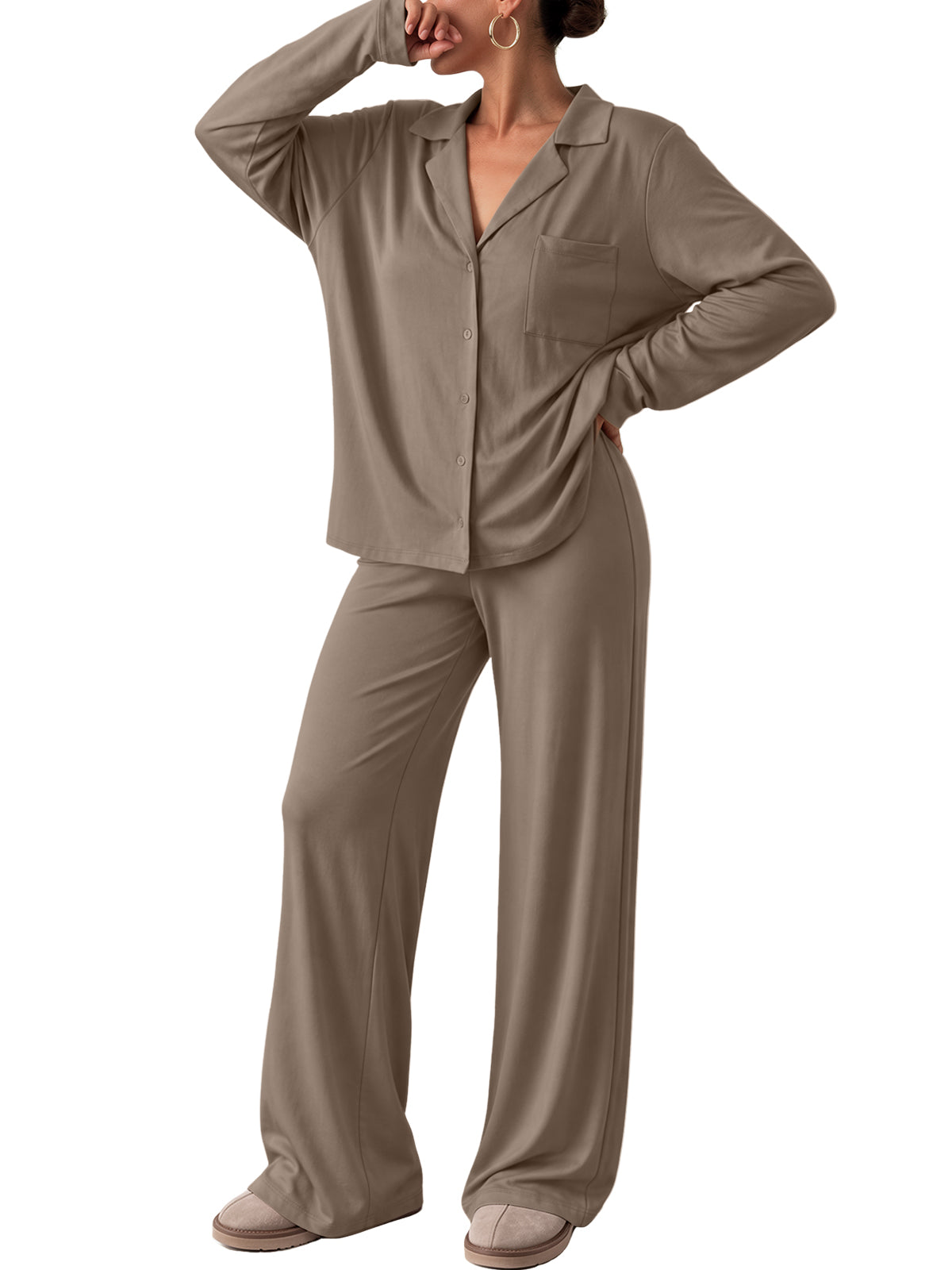 Khaki pajama set