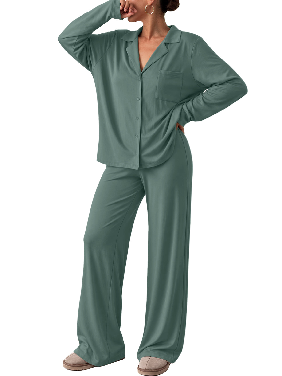 Bean Green pajama set