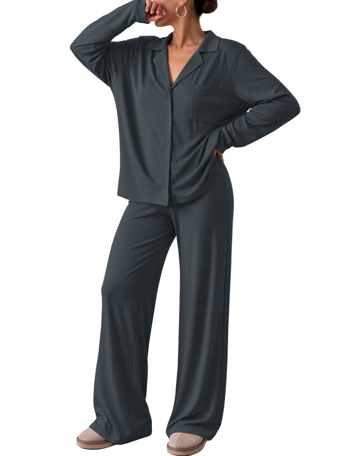 Charcoal Gray pajama set