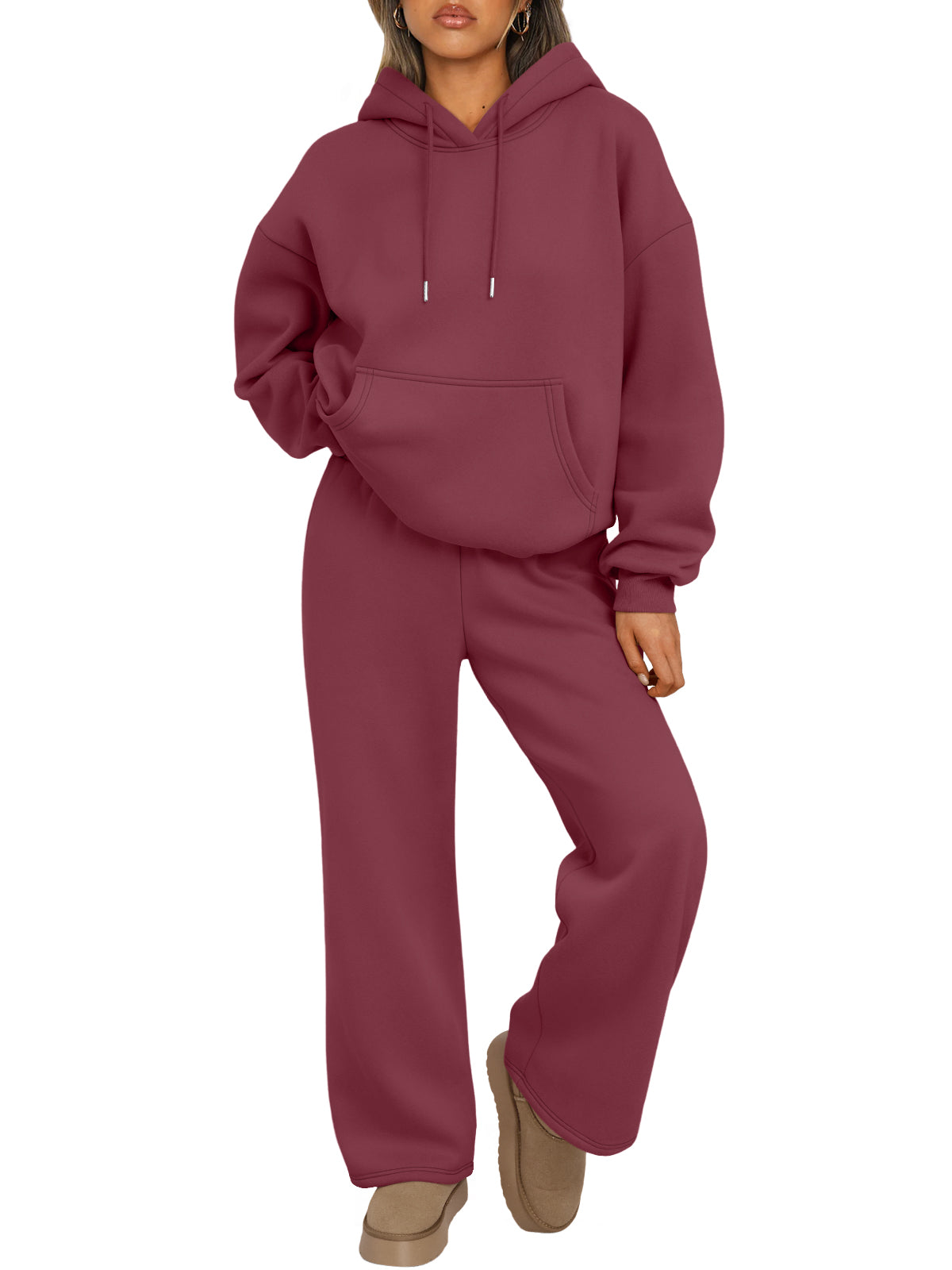 Wine Red matching lounge set