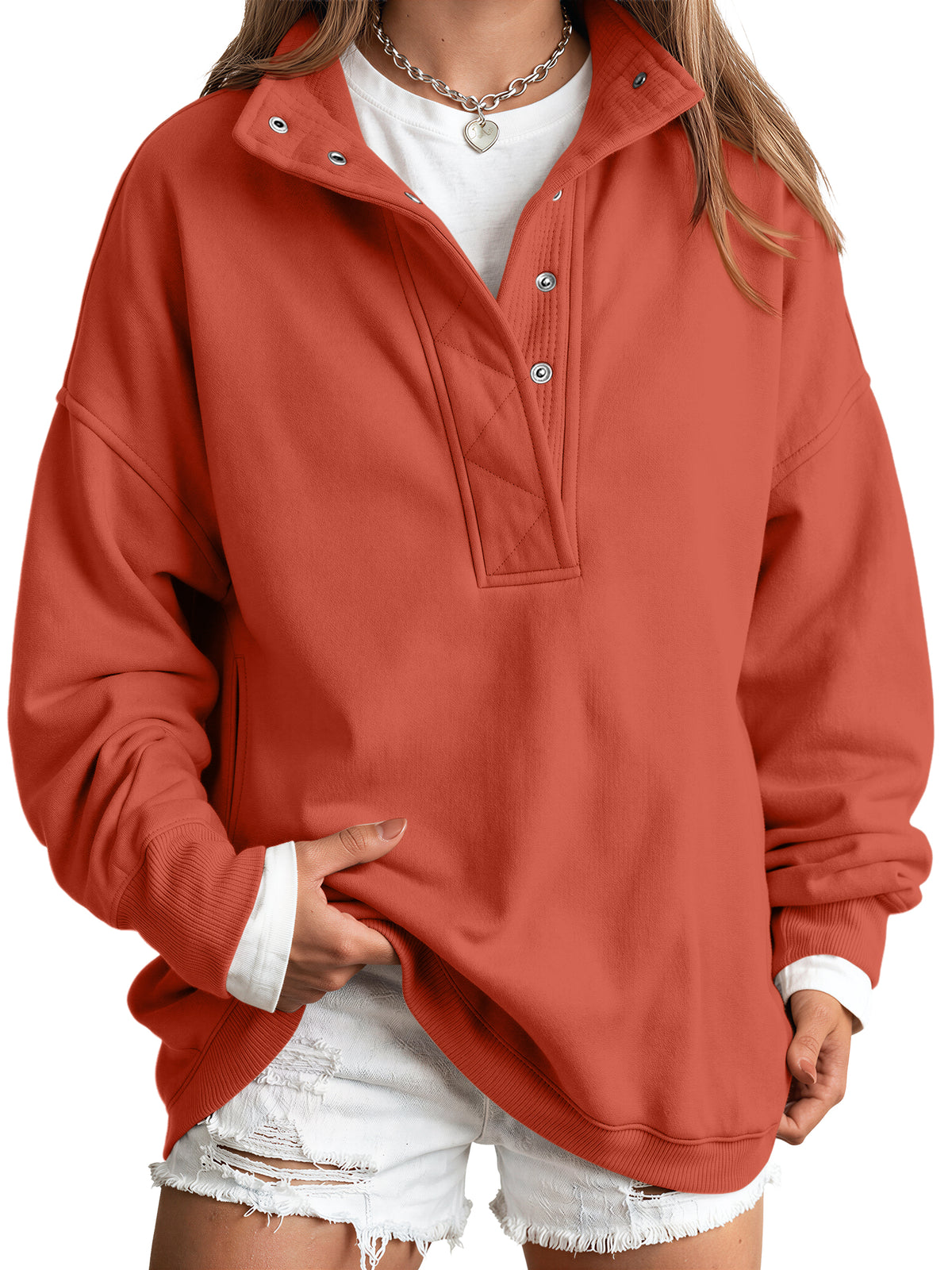 Orange sweatshirt