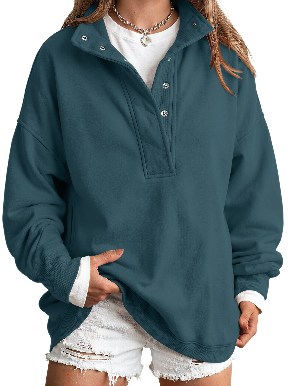 Blue Green sweatshirt