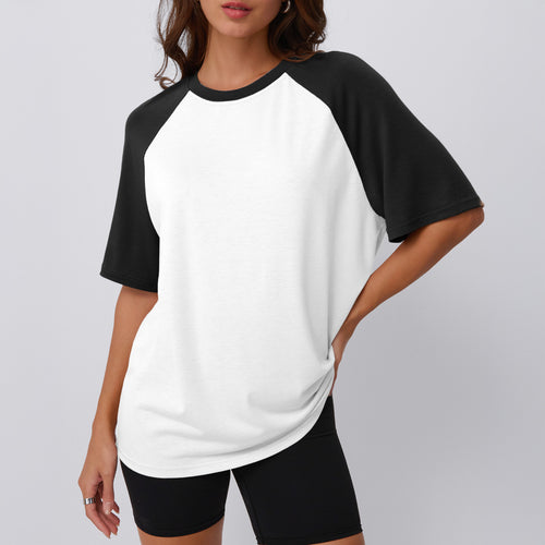 Trendy Queen Oversized Short Sleeve T Shirts for Women Workout Casual Summer Tops Loose Fit Cute Basic Tees