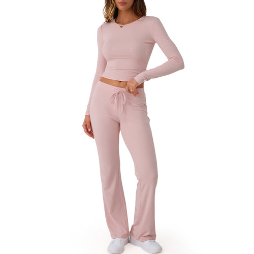 Trendy Queen Women's Everyday Co-ord Set - Fitted Top & Adjustable High-Rise Pants