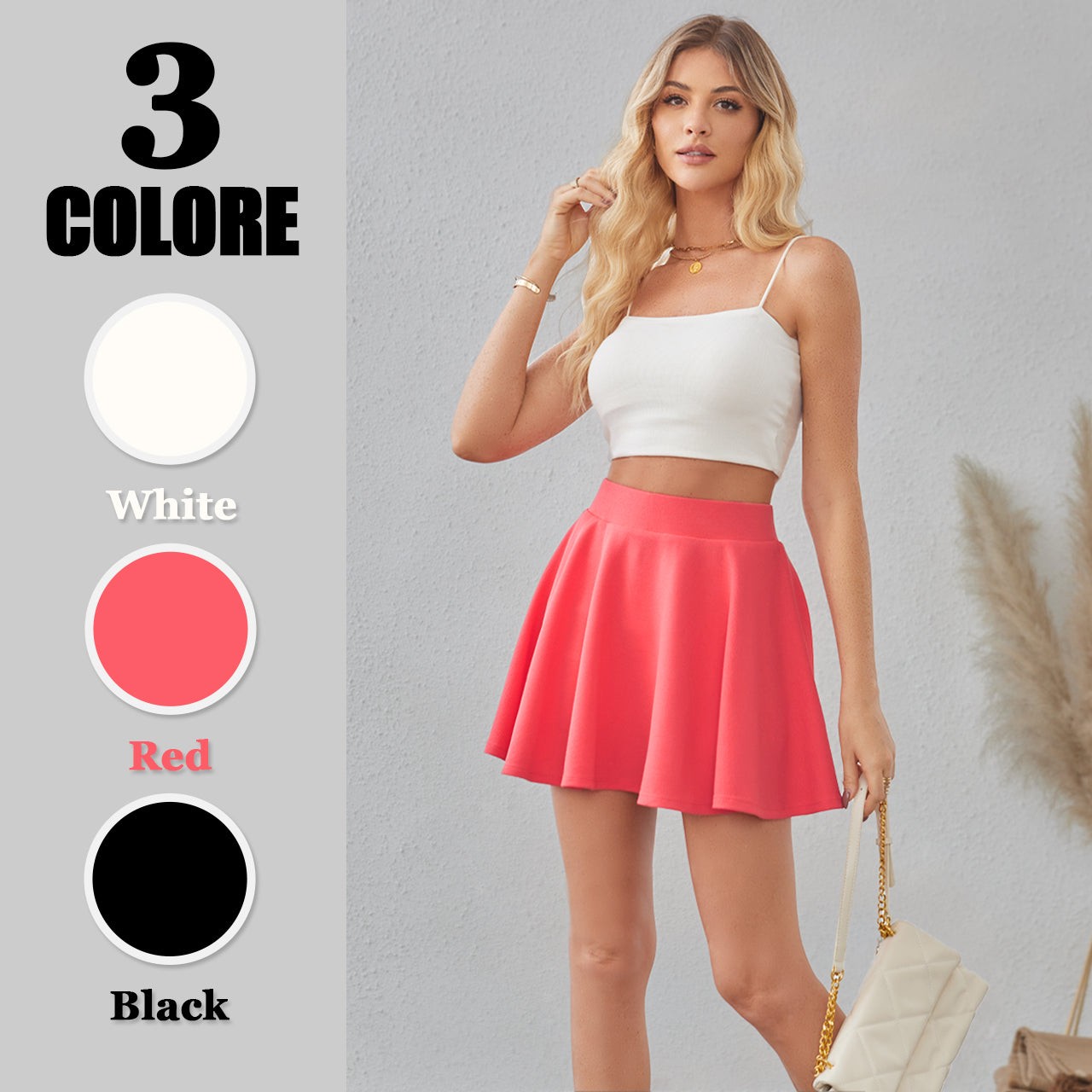 Trendy Queen Women's Skort with Built-In Shorts & Pockets - Comfort Styling