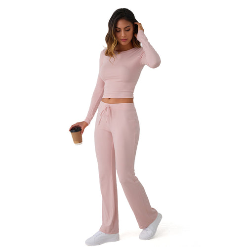 Trendy Queen Women's Everyday Co-ord Set - Fitted Top & Adjustable High-Rise Pants