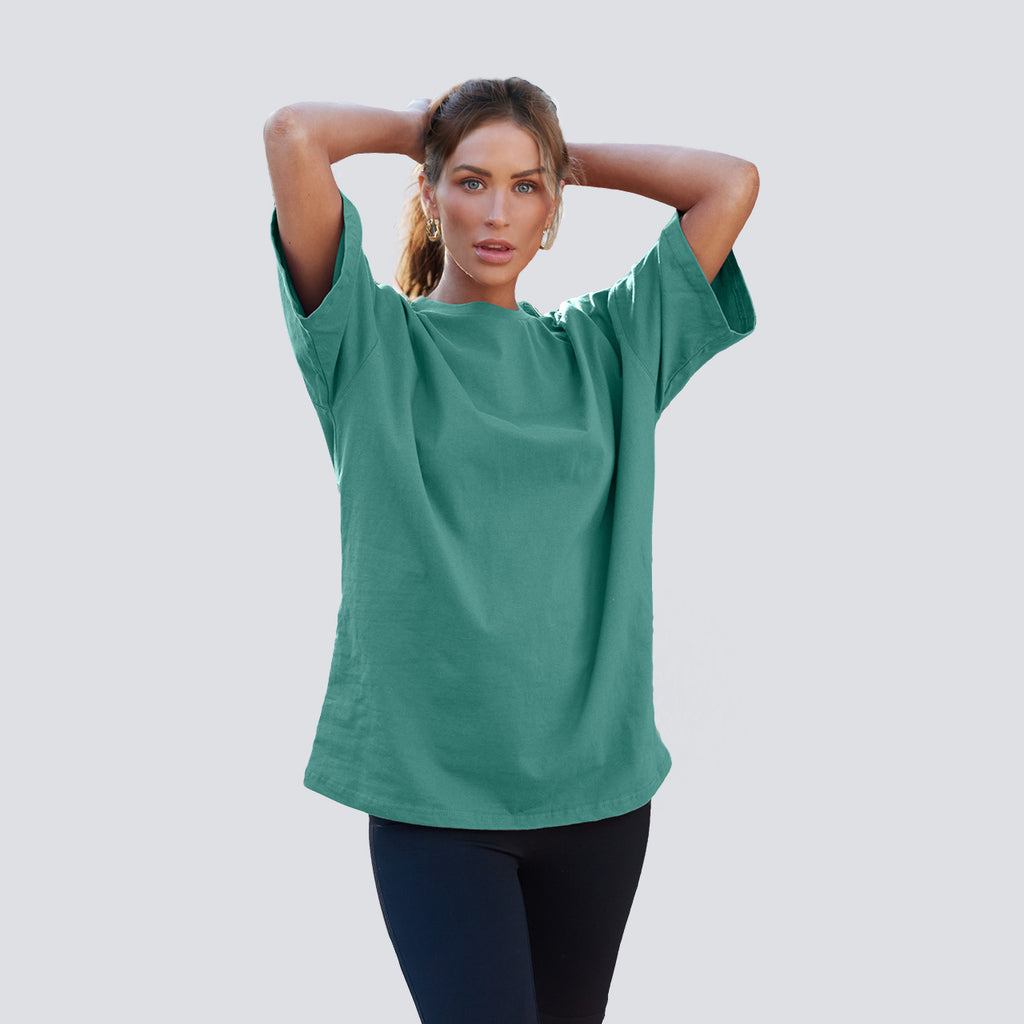 Trendy Queen Womens Oversized Summer T Shirts Business Casual Dressy Tops Beach Vacation Clothes Spring Fashion 2025