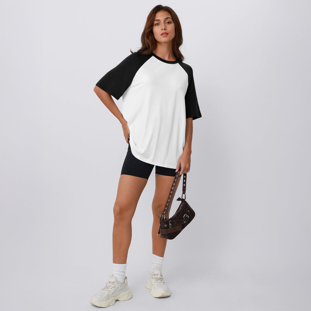 Trendy Queen Oversized Short Sleeve T Shirts for Women Workout Casual Summer Tops Loose Fit Cute Basic Tees