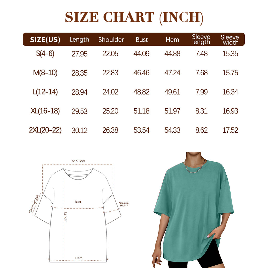 Trendy Queen Womens Oversized Summer T Shirts Business Casual Dressy Tops Beach Vacation Clothes Spring Fashion 2025